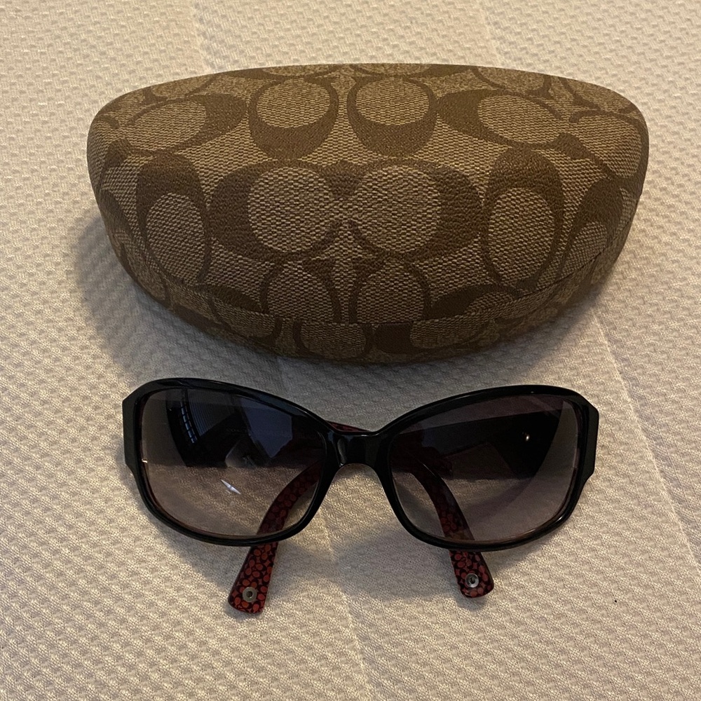 COACH Dina (S435) Black Sunglasses with Case